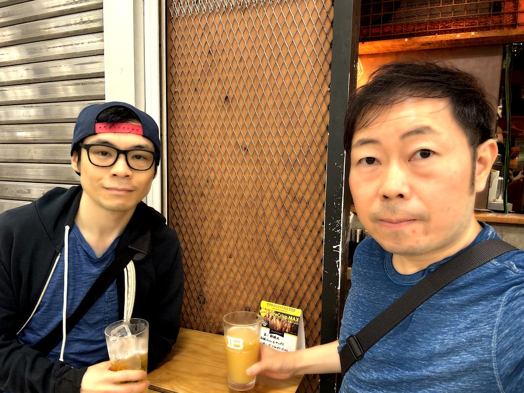 Drinks with friends in Tokyo